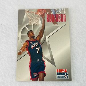 1996 SkyBox USA Basketball David Robinson Card 10 Texaco Team USA Admiral